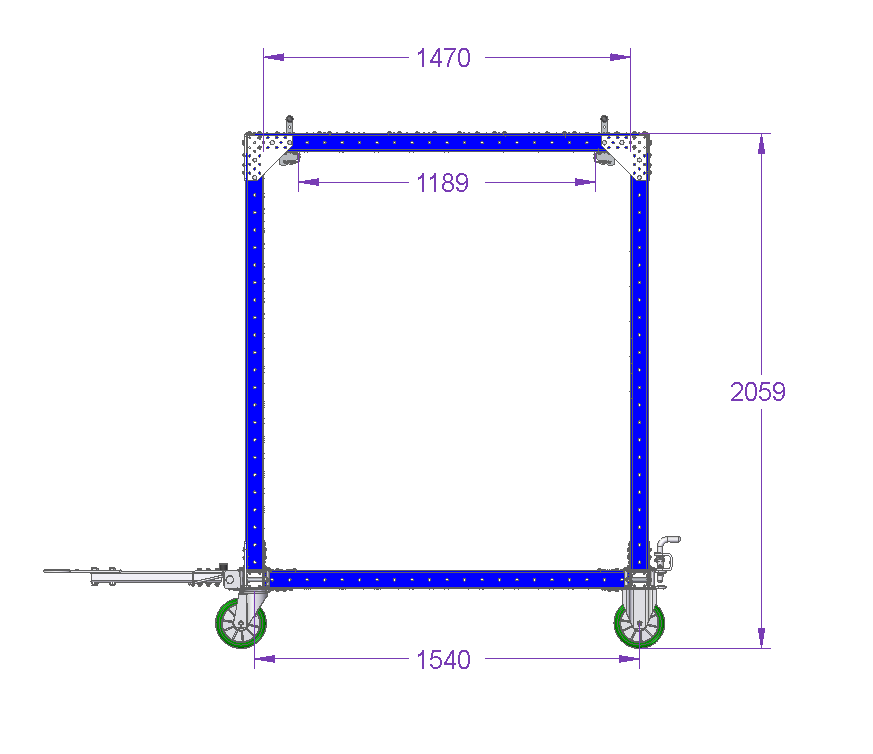 Mother cart 2 in 1 - 1680 x 1610 mm