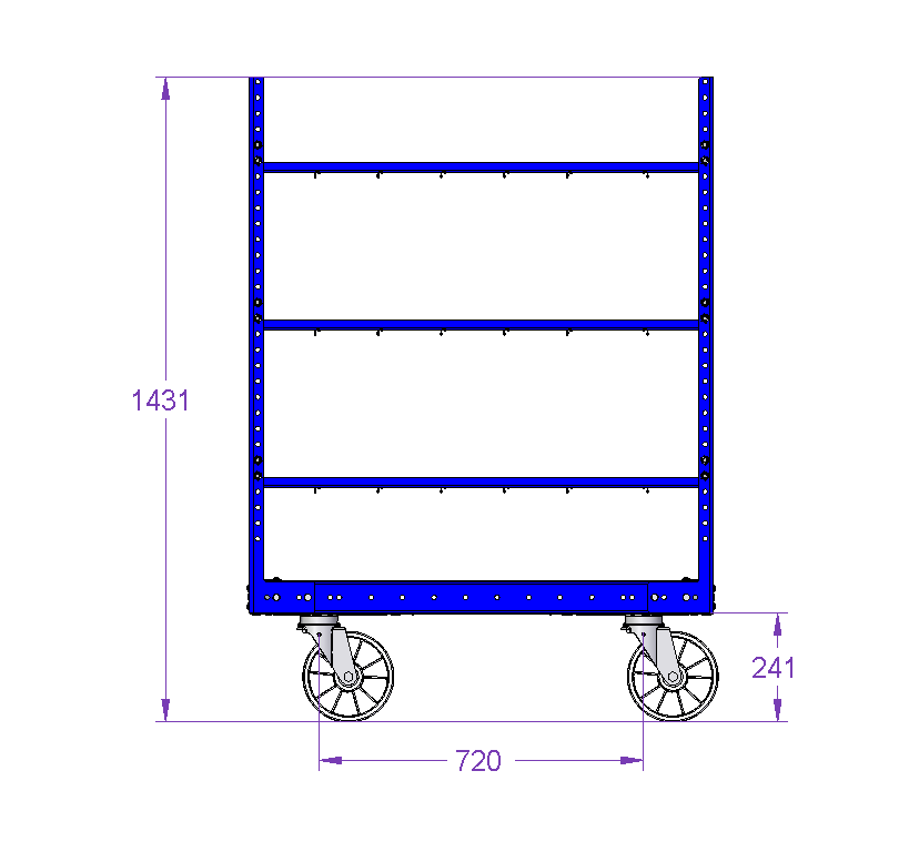 Still Shelf Cart 1220 x 1020 mm
