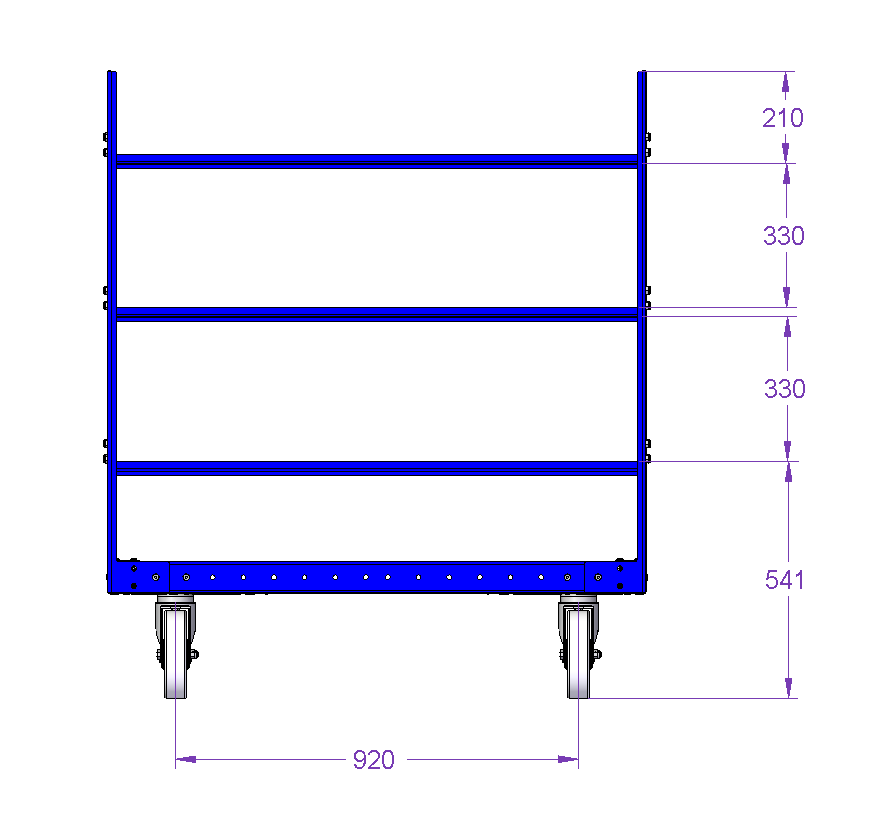 Still Shelf Cart 1220 x 1020 mm