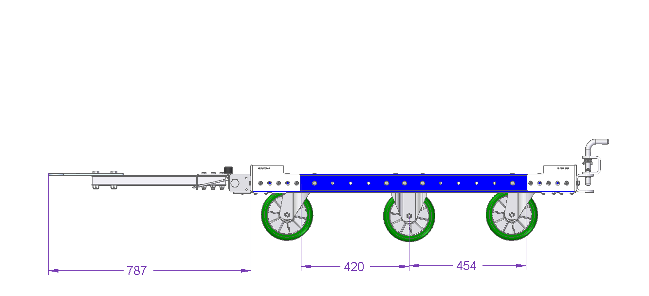 Tugger Cart - 47 x 50 inch without steel deck