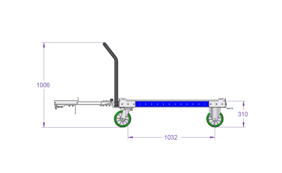 Flat Deck Tugger Cart 50 x 50 inch