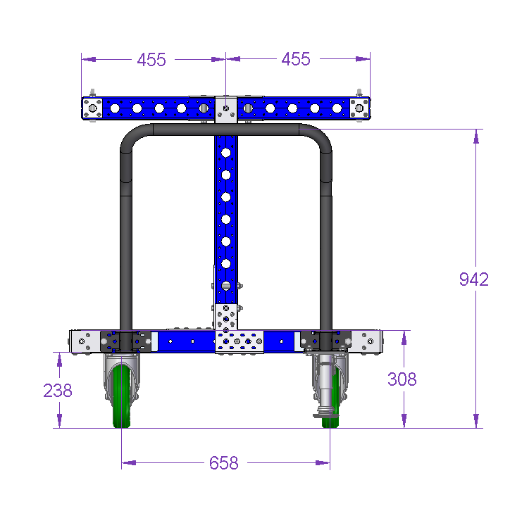 Wire Bobbin cart - 1330 x 980 mm