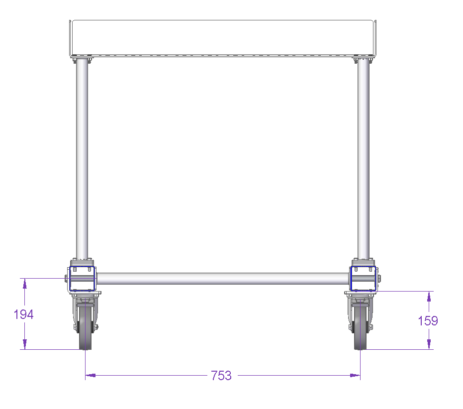 Worktable Cart - 840 x 630 mm