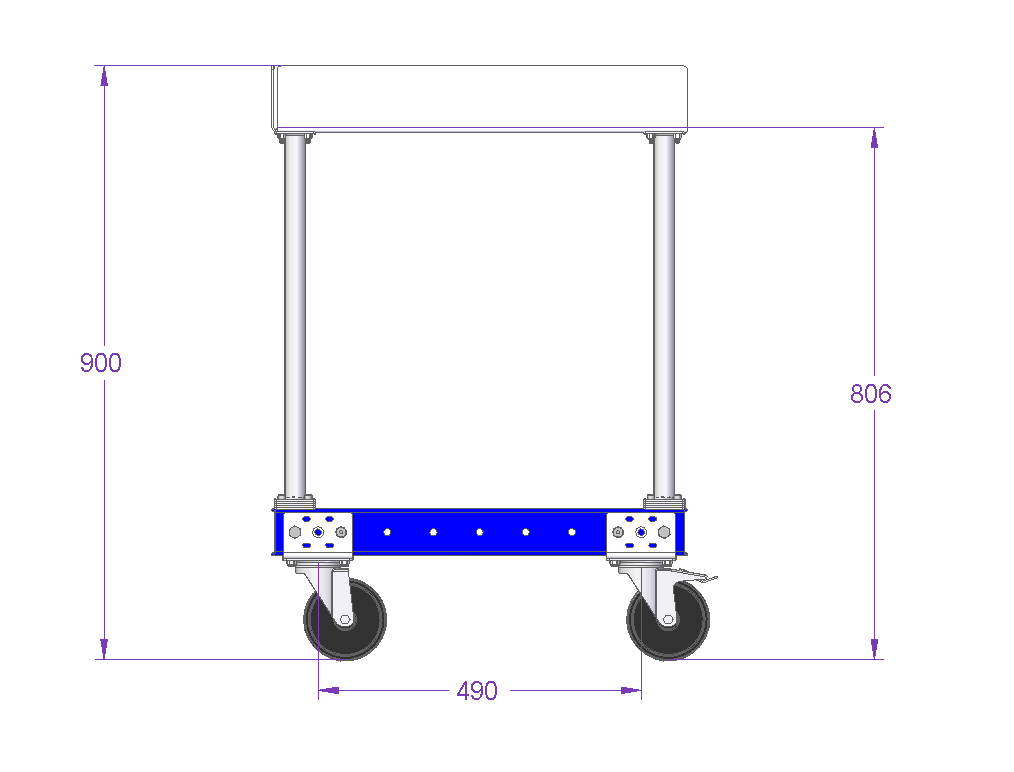 Worktable Cart - 840 x 630 mm
