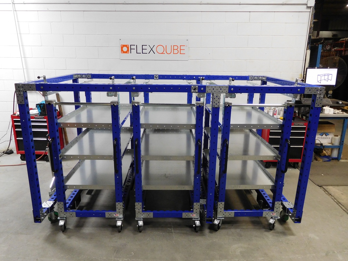 Daughter Cart (700 x 1330 mm) with Flat Shelves