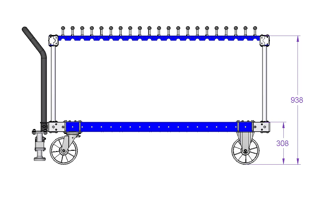 Cart for Hanging Tubes