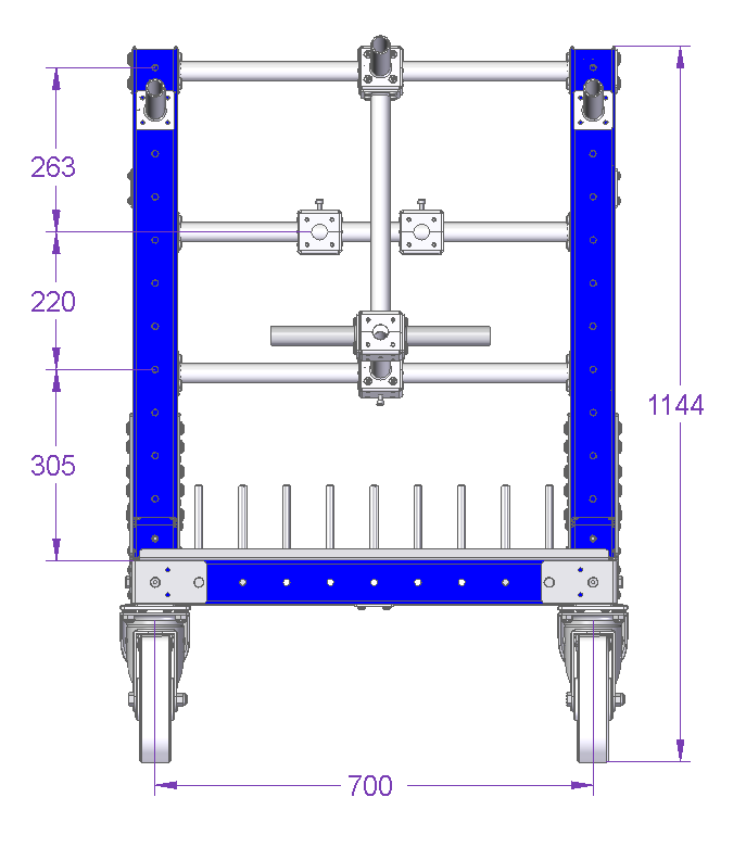 Angled Cart - 1190 x 770 mm