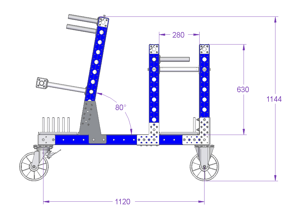 Angled Cart - 1190 x 770 mm