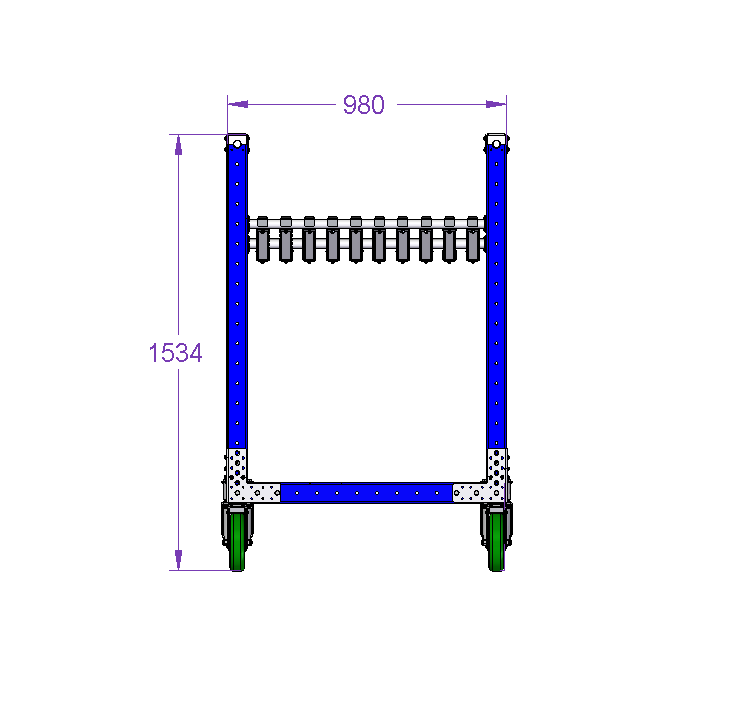 Roller trolley 980 x 1260 mm