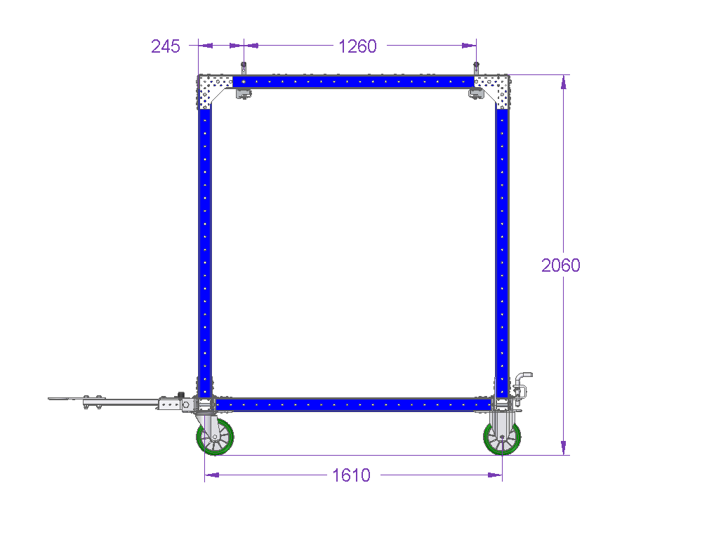 Mother Cart 2 in 1 - 1610 x 1680 mm