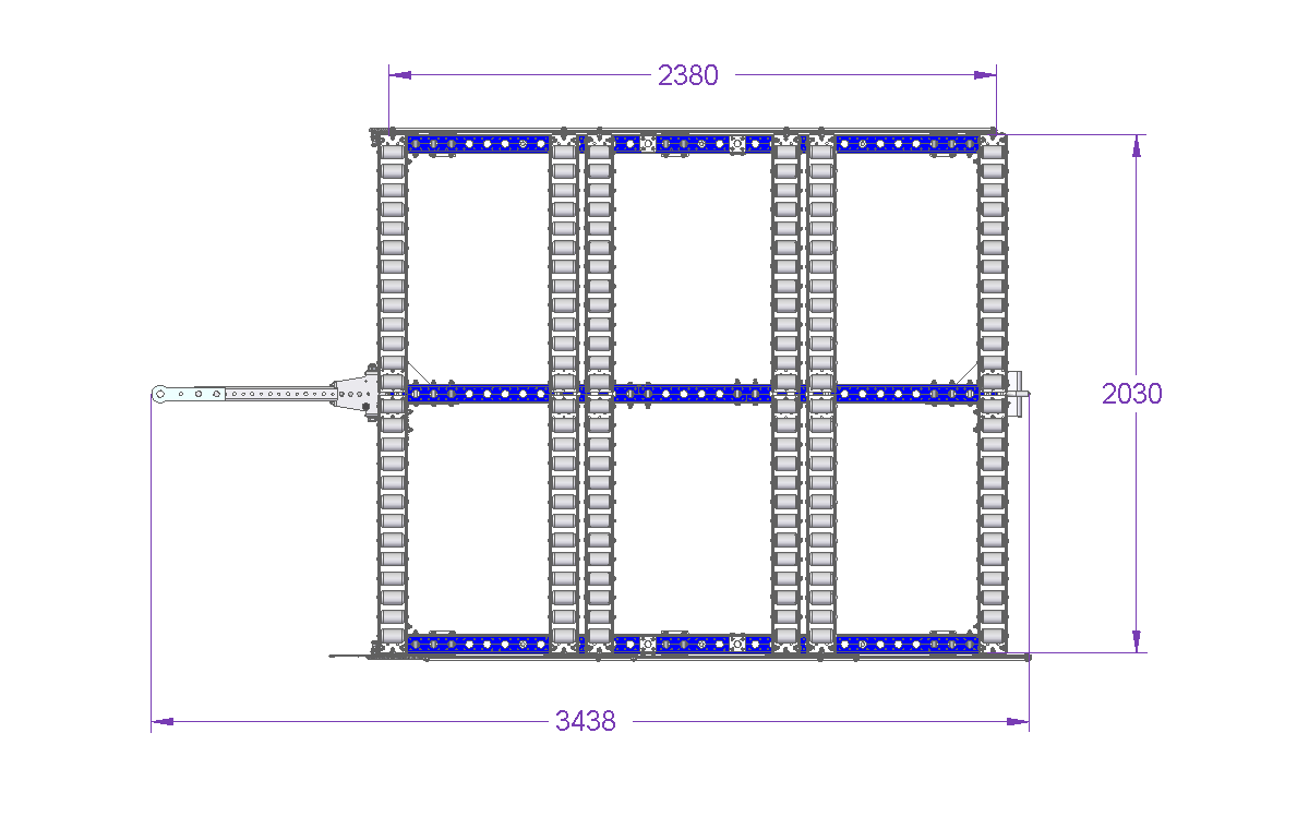 Roller Pallet Cart - 2380 x 2030 mm
