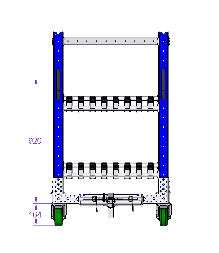 Shelf Cart With Rollers 1260 x 840 mm
