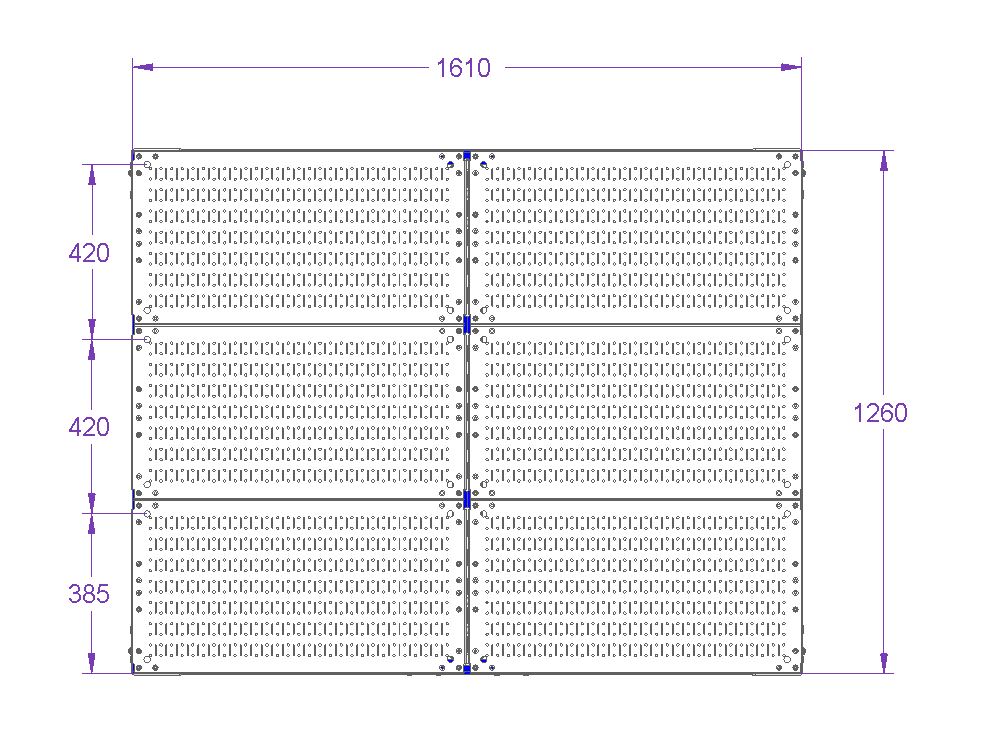 Shadow Board Stand - 1610 x 1260 mm