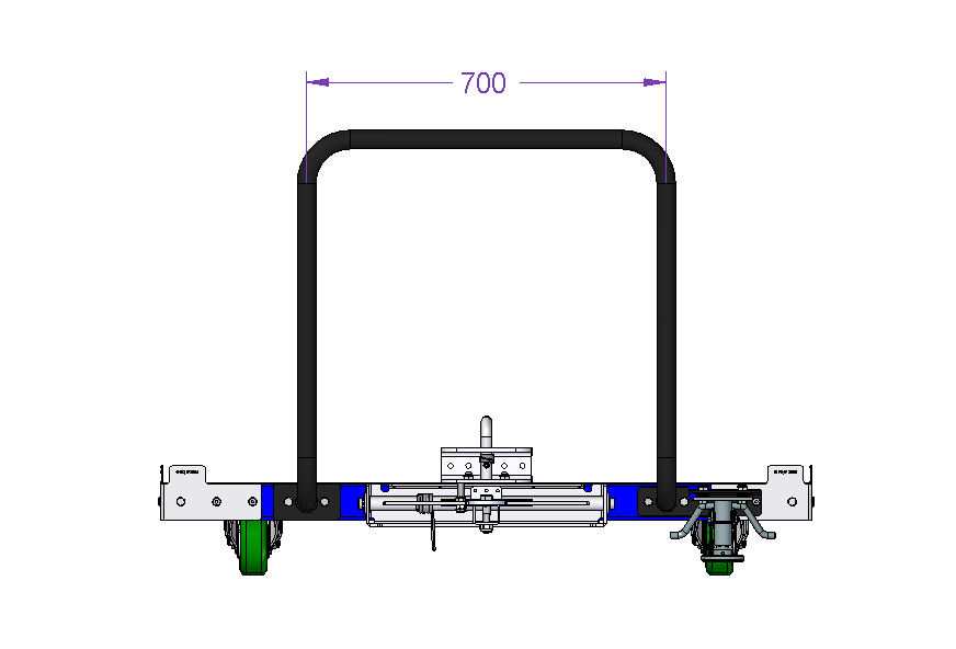 Tugger Cart - Low rider 1260 x 1260 mm