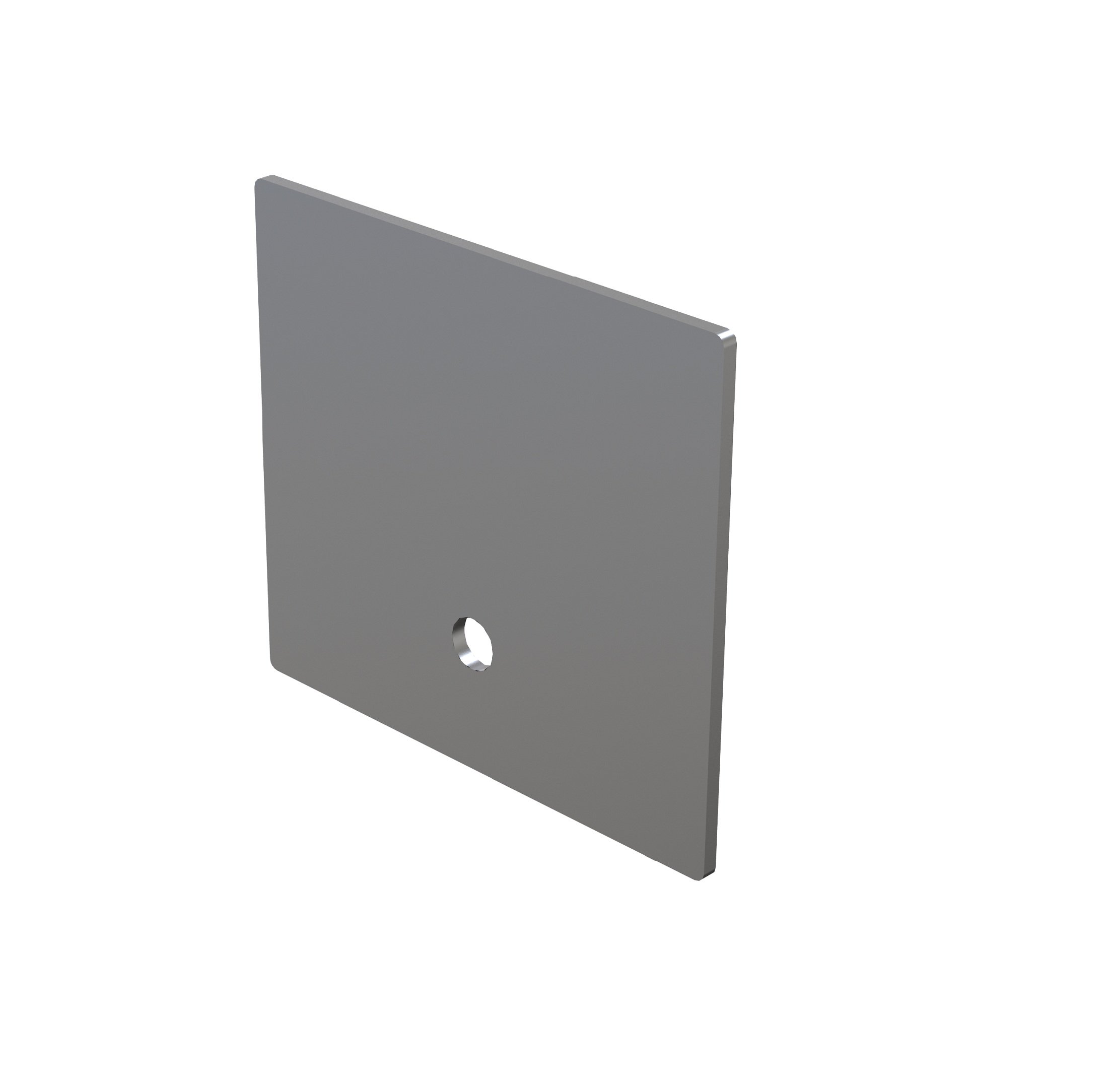 Roller rail end plate - 109 x 97.73 mm