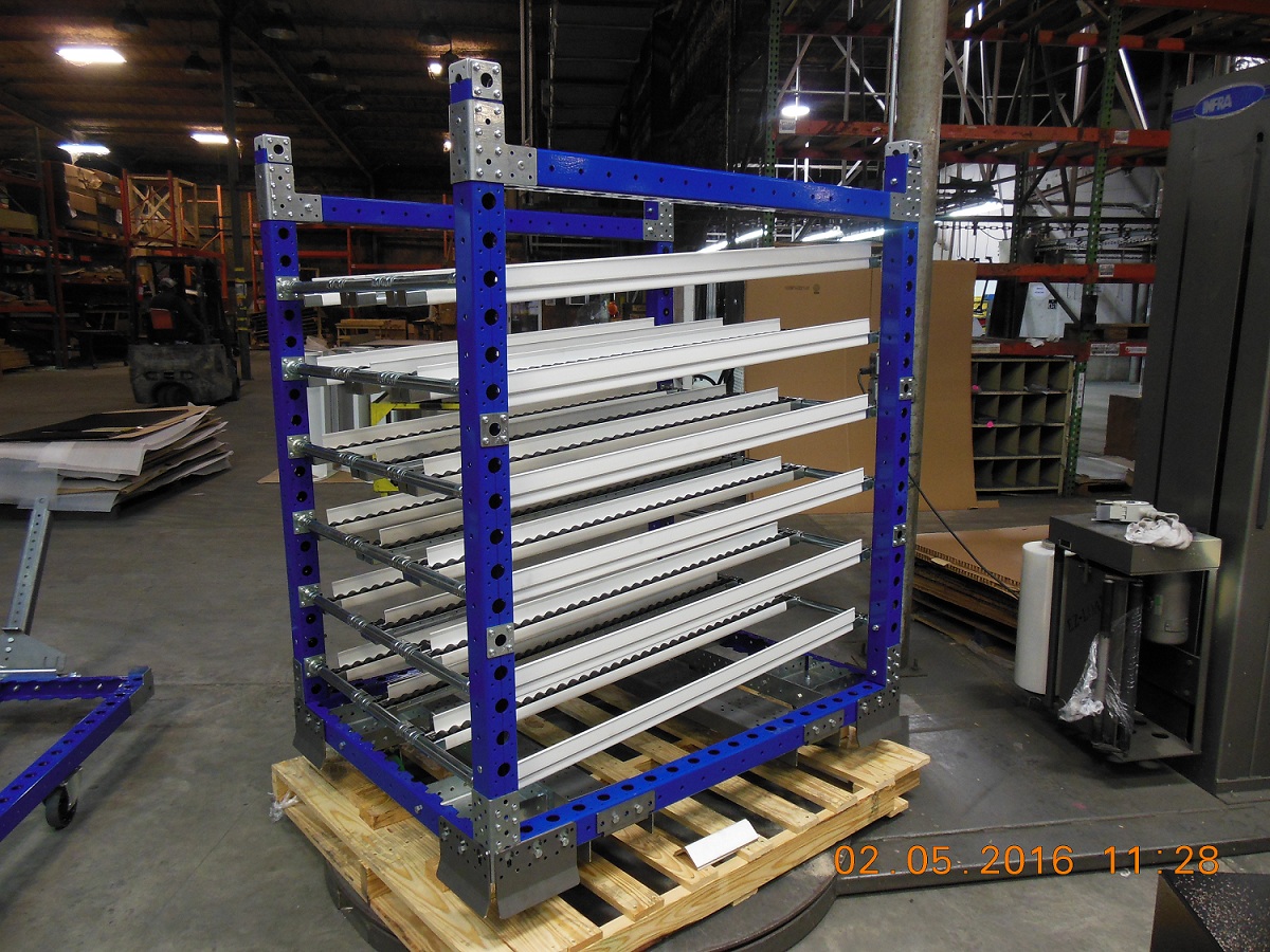 Stackable Cart with Roller Tracks