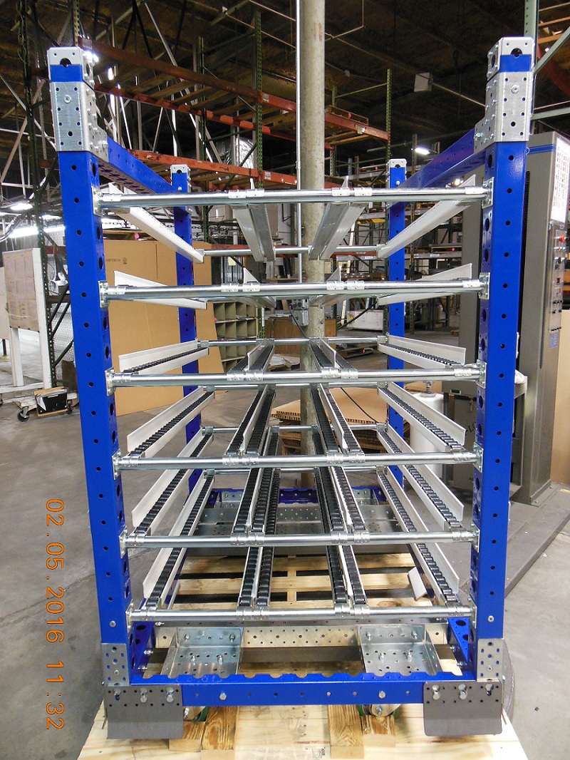 Stackable Cart with Roller Tracks