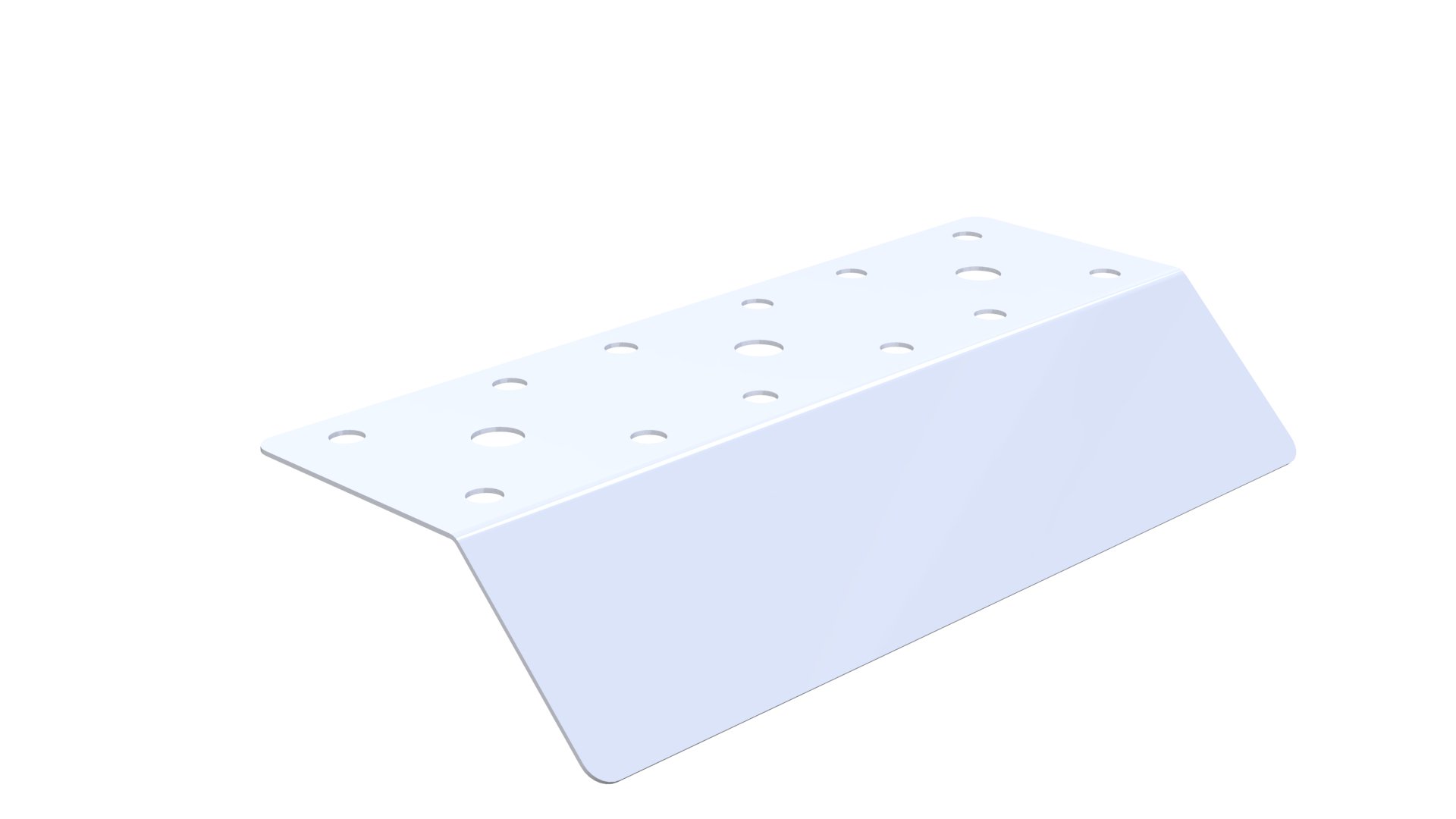 Label Plate - 45 Degree Bent