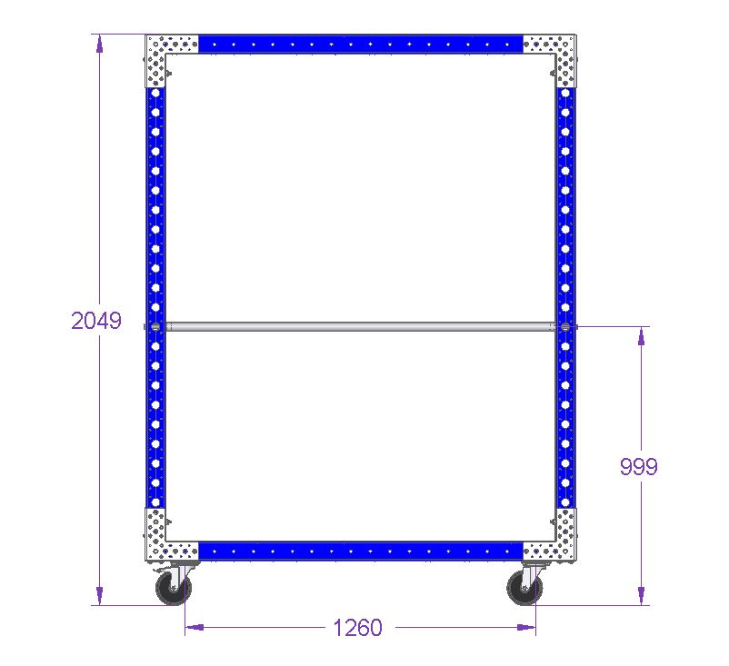 Rack Cart - 1540 x 560 mm
