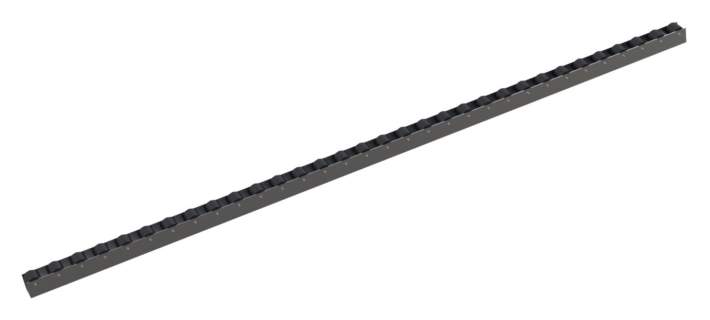 Roller rails - 1584 mm