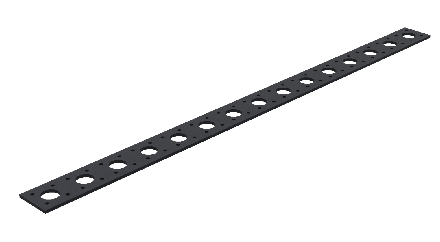 RubberStrip - 1050 x 70 mm with cutouts