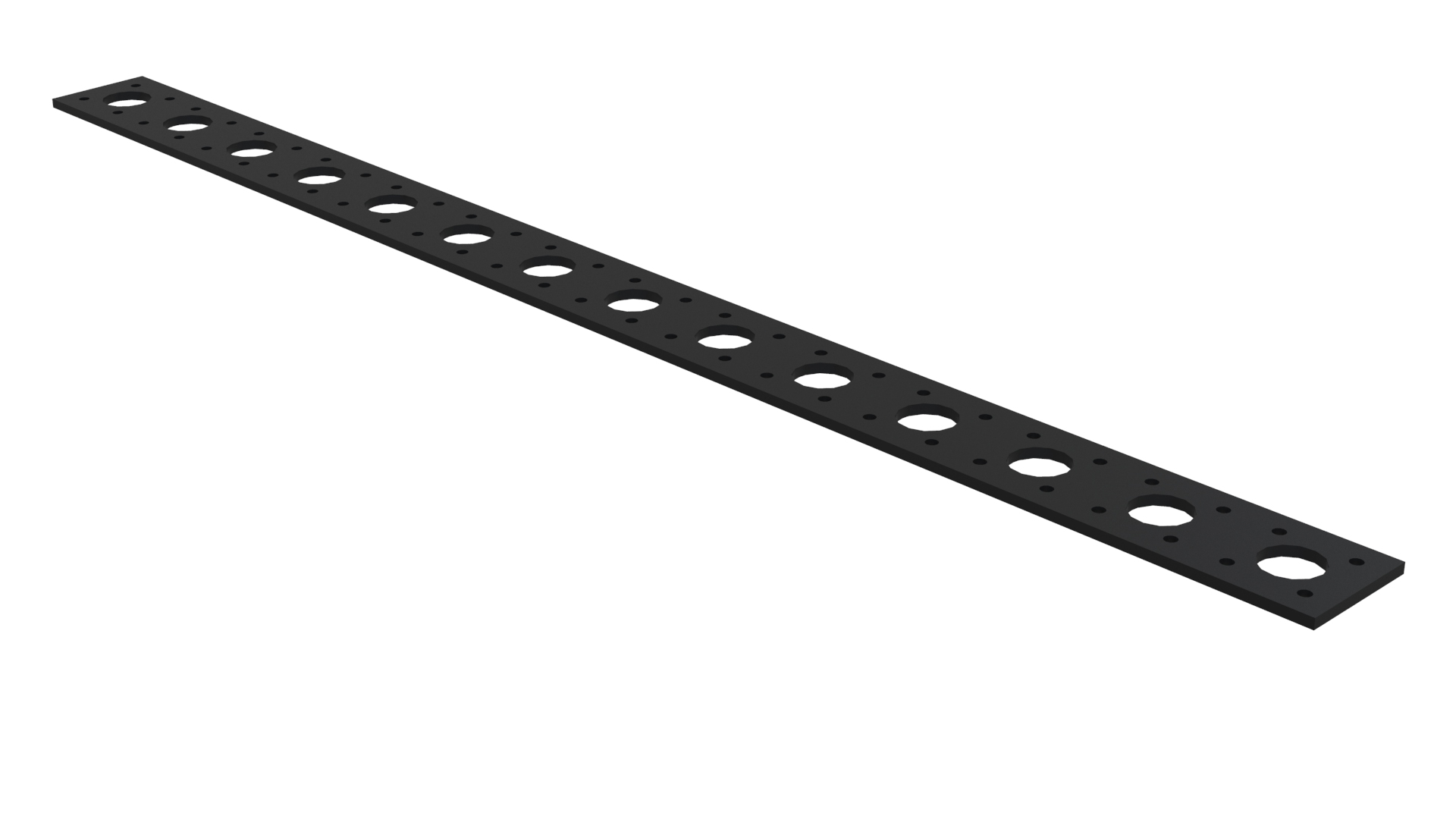 RubberStrip with cutouts - 980 x 70 mm