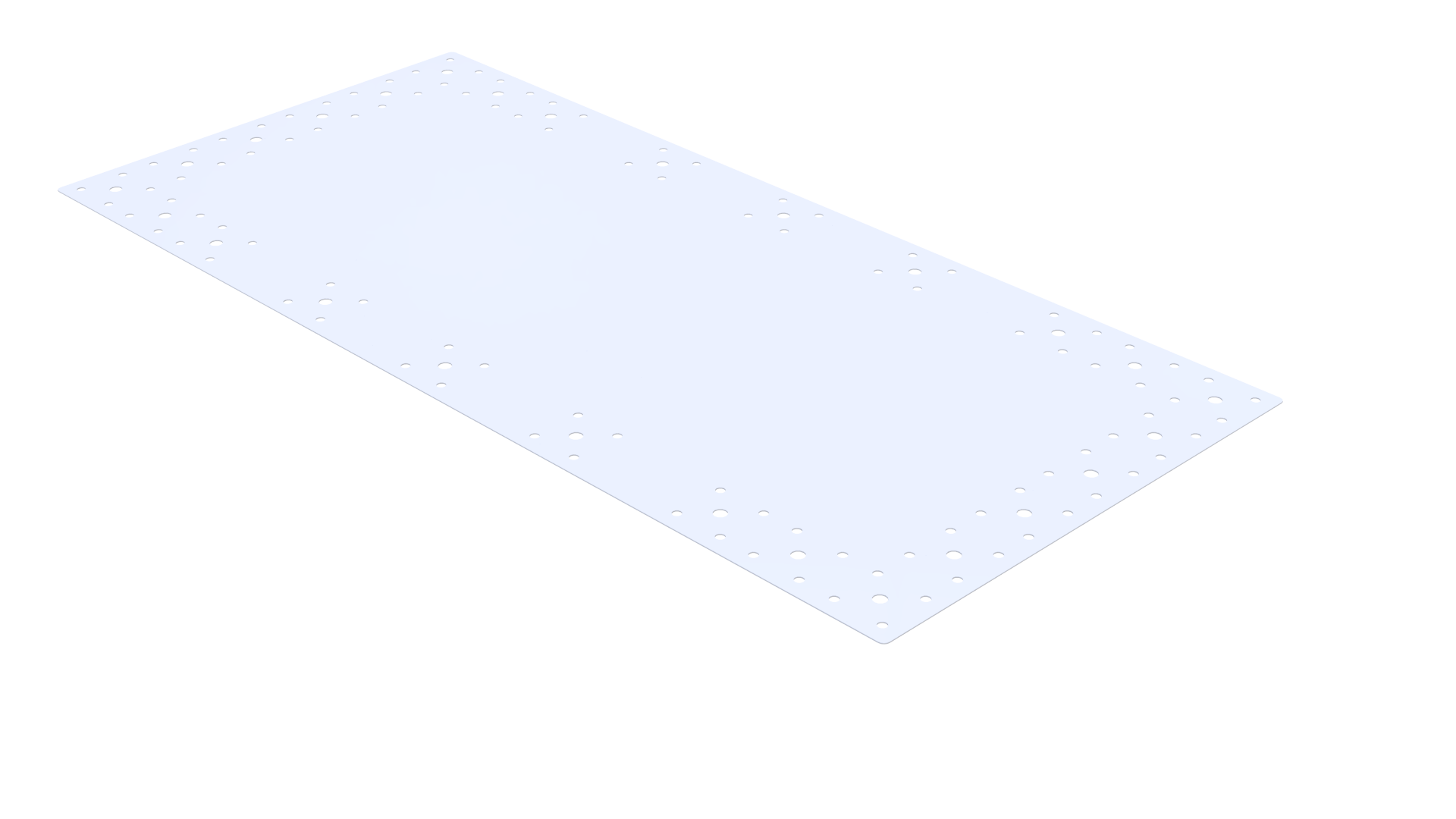 Steel lable plate - 910 x 420 mm