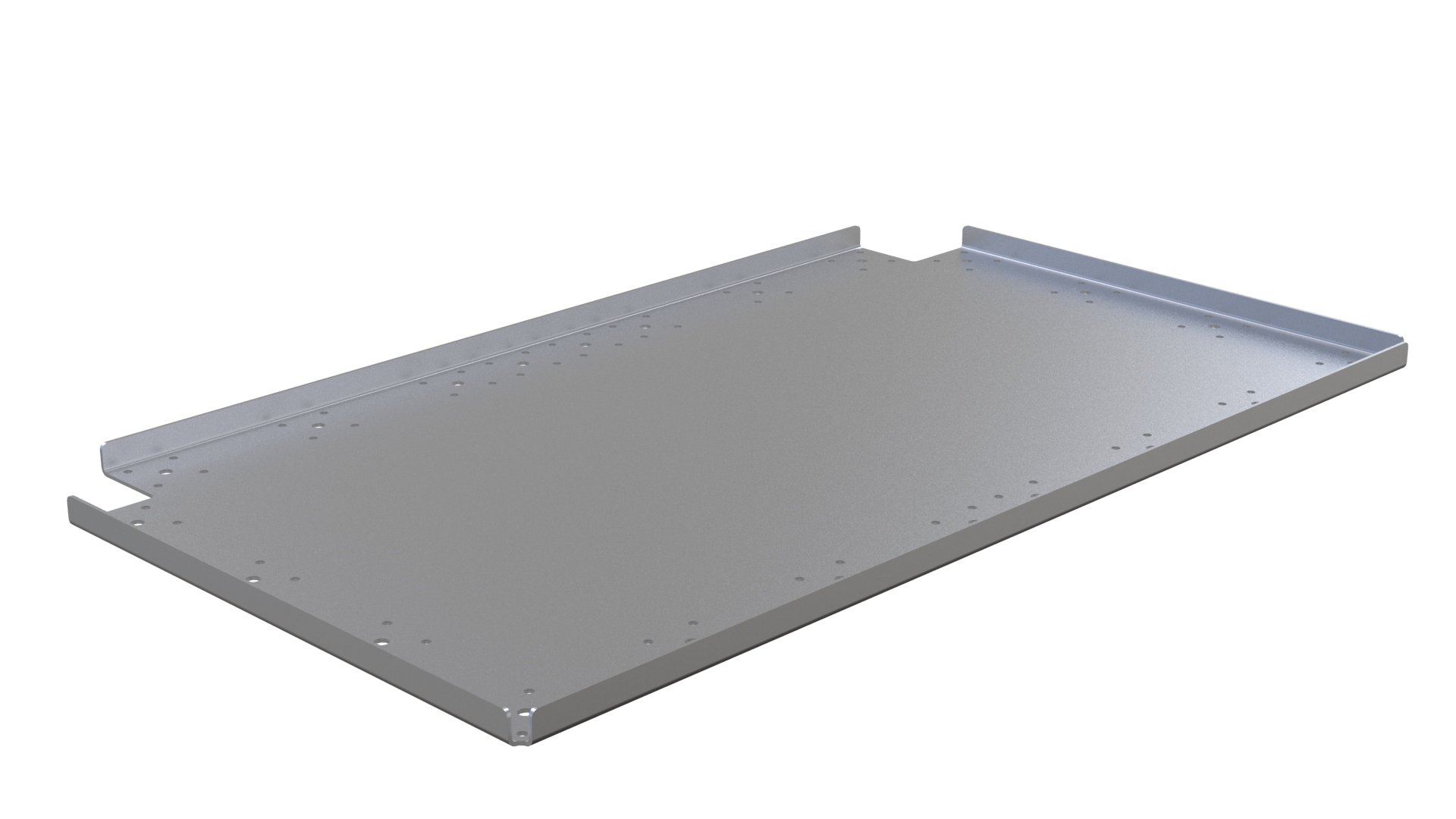 Top plate w. edge - 980 x 560 mm