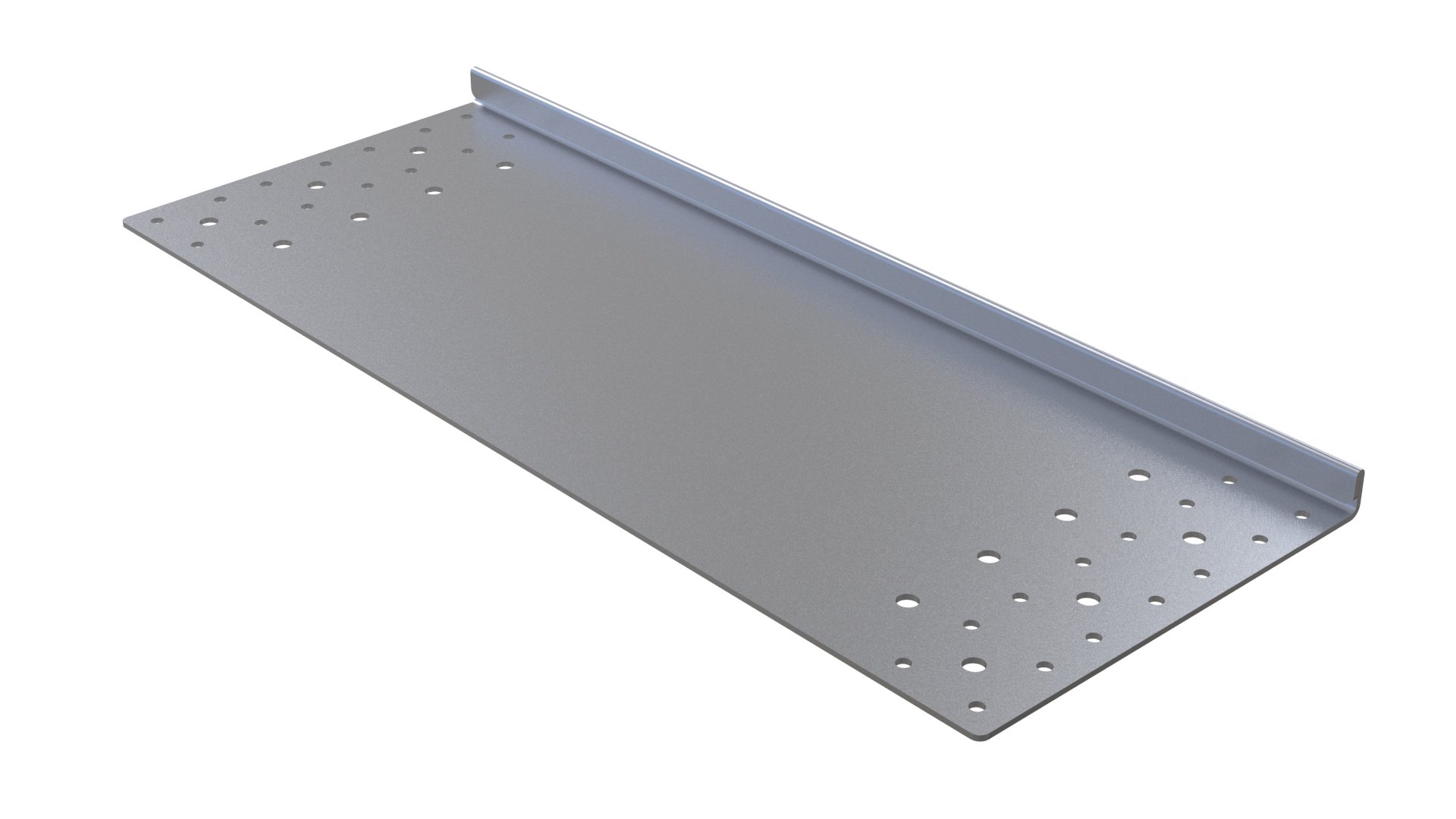 Top Plate W. Edge Bend - 630 x 246 mm