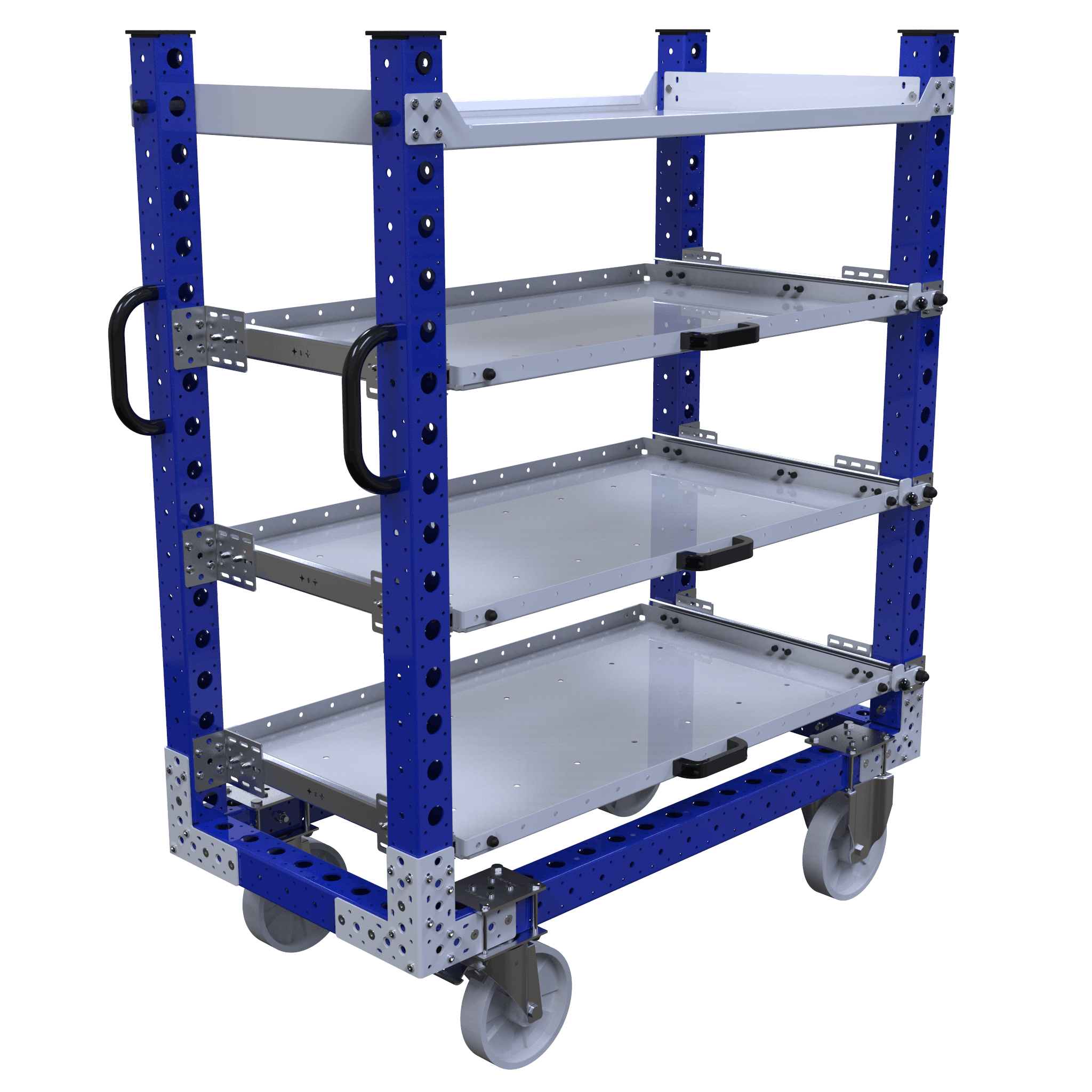 Extendable Shelf Cart-1260 x 630 mm | FlexQube