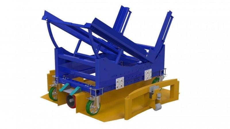 FlexQube tilt cart in a Liftrunner frame