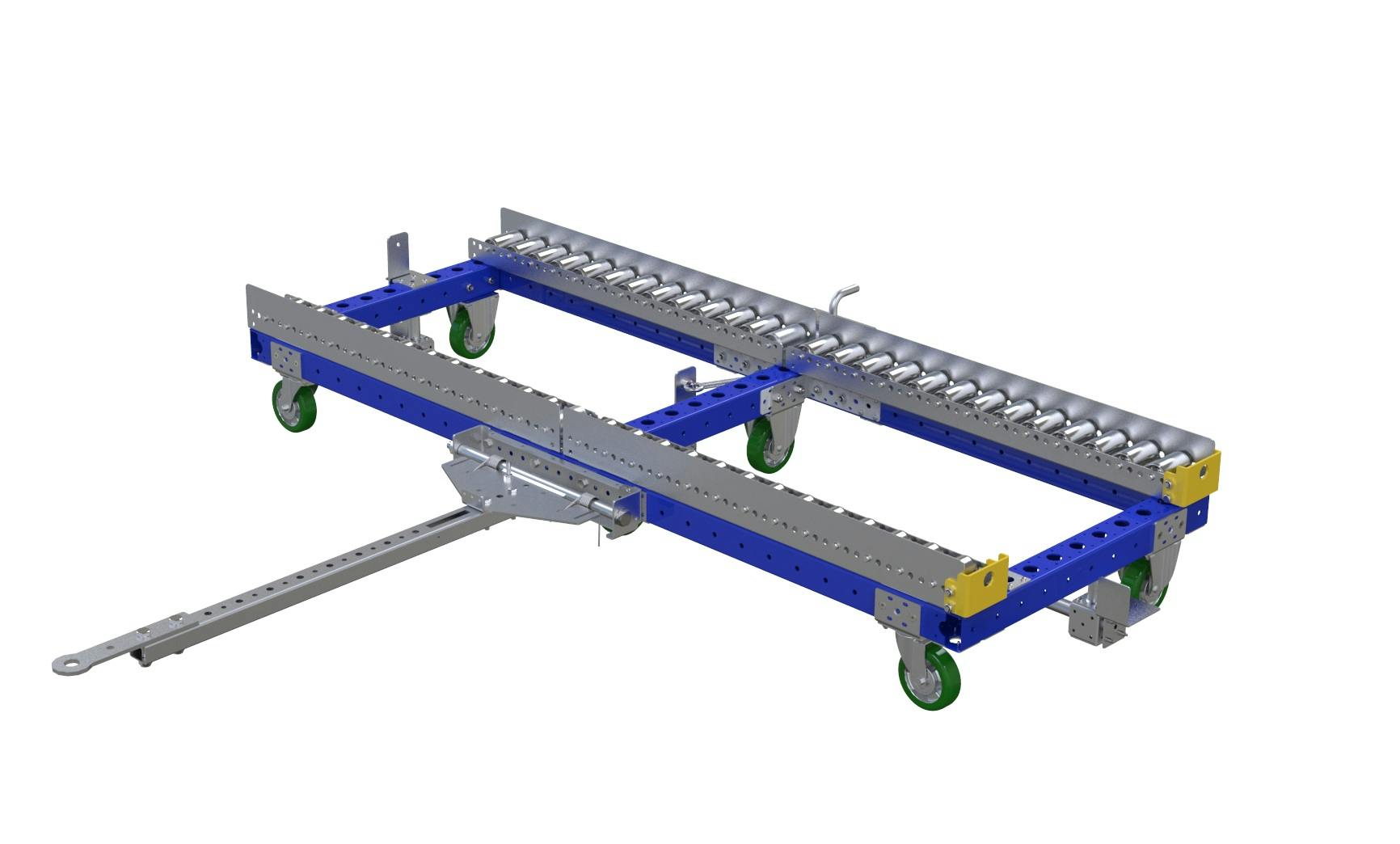 Pallet cart with rollers - 2030 x 770 mm | FlexQube