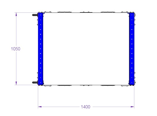 Flow Shelf Cart - 1050 x 1400 mm