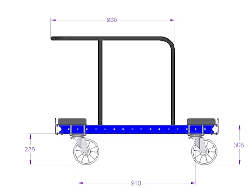Pallet Trolley - 1260 x 840 mm for STILL Liftrunner B-frame US Version