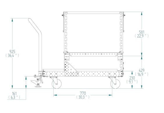 Regalwagen – 770 × 1050 mm