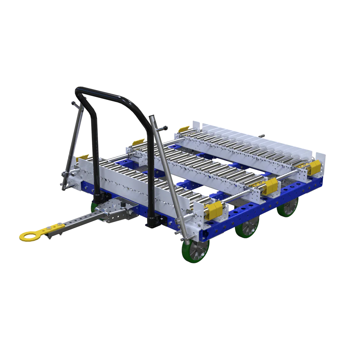Container Tugger Conveyor Tugger Cart – 1190 x 1190 mm | FlexQube