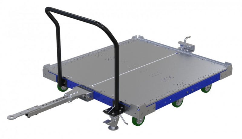 FlexQube 50 x 50 inch tugger cart with handlebar