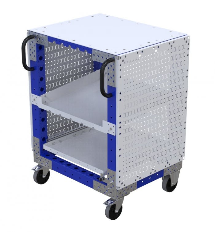 FlexQube Material Handling carts for along the assembly line