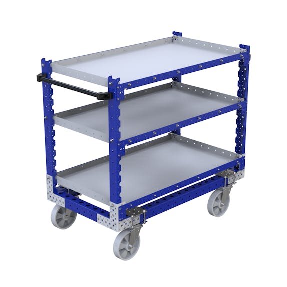 Flacher Regalwagen - 700 x 1260 mm