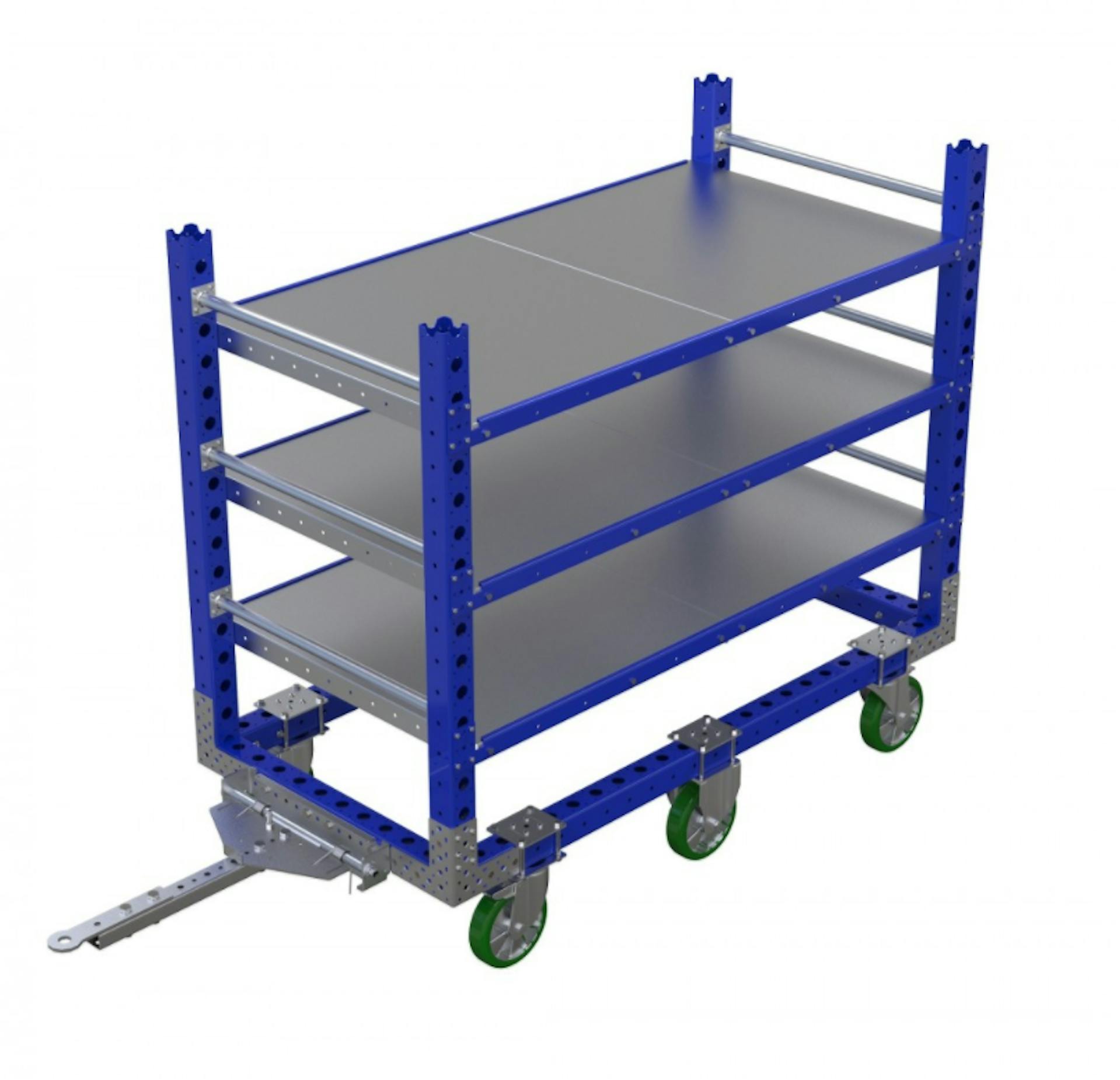 FlexQube Material Handling shelf cart