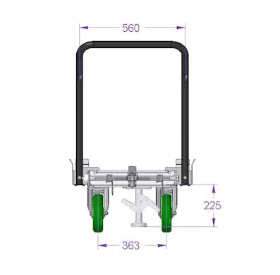 Pallet Tugger cart 630 x 910 mm