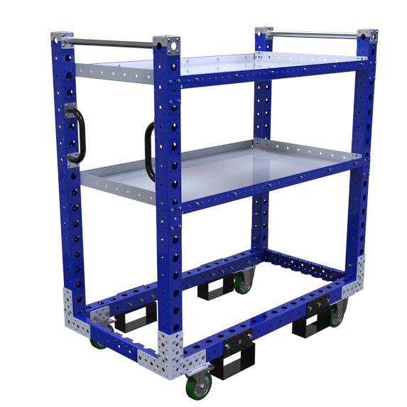 Flacher Regalwagen - 1330 x 700 mm