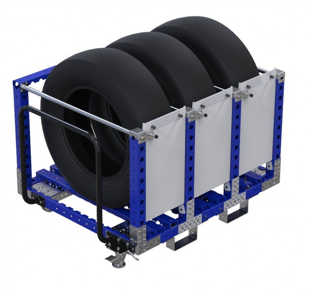 FlexQube kit cart for transporting tyres