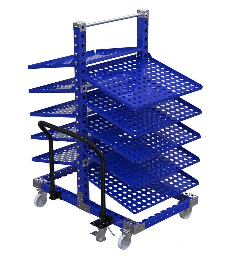 FlexQube removable flow shelf cart
