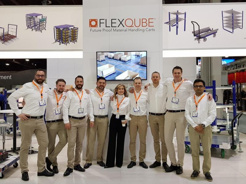 FlexQube employees at MODEX 2018