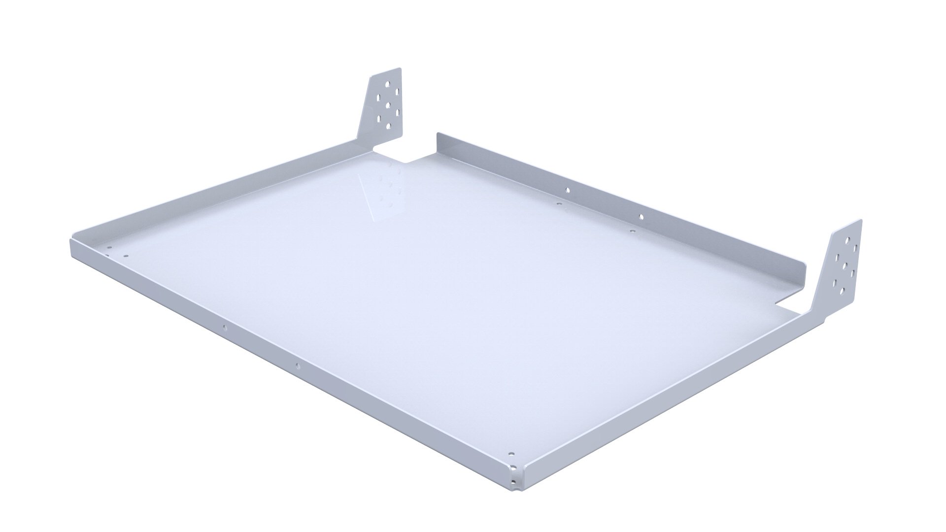 Flat Shelf - 852 x 630 mm (w. fixed mounting)