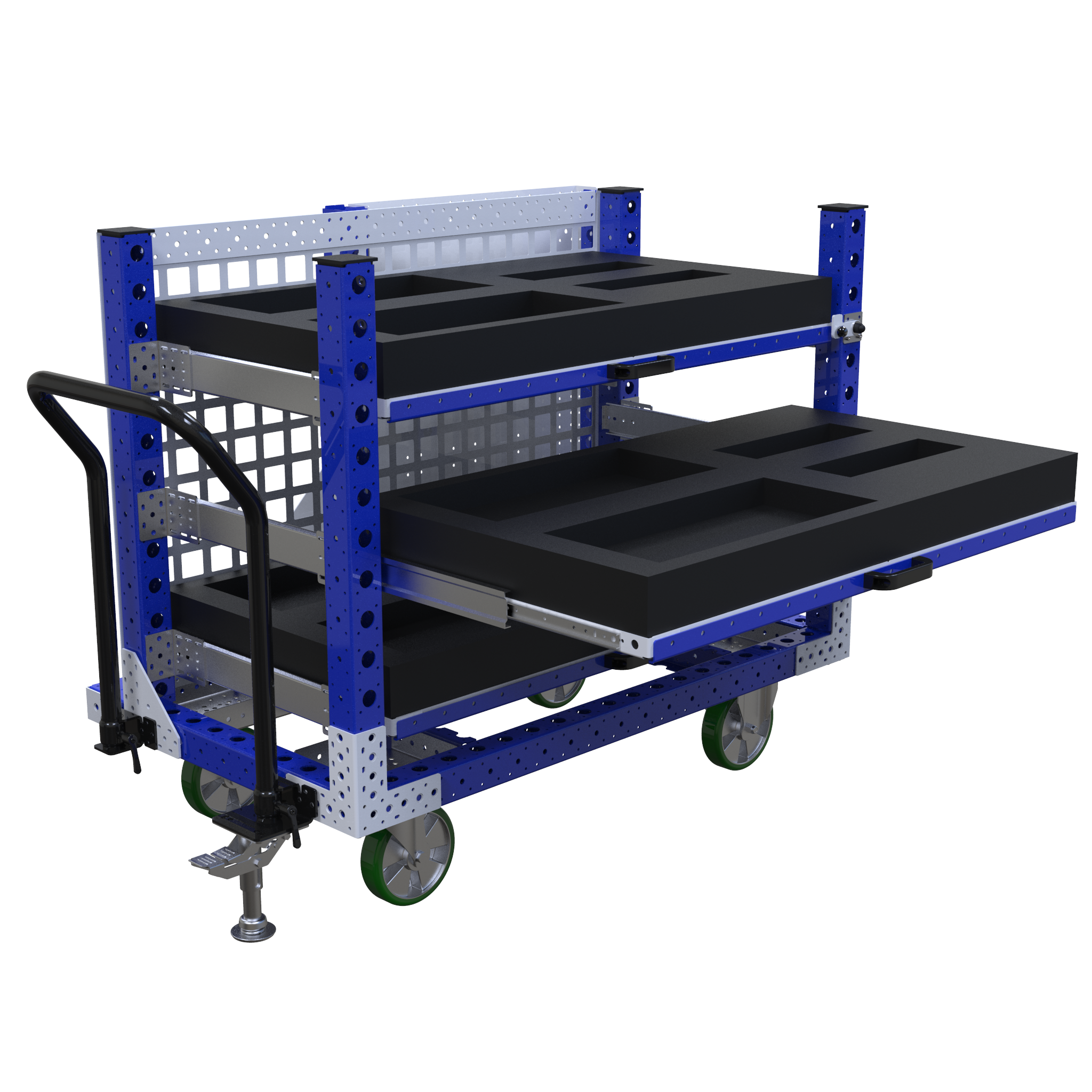 Carro con estante extensible -1400 x 840 mm-1