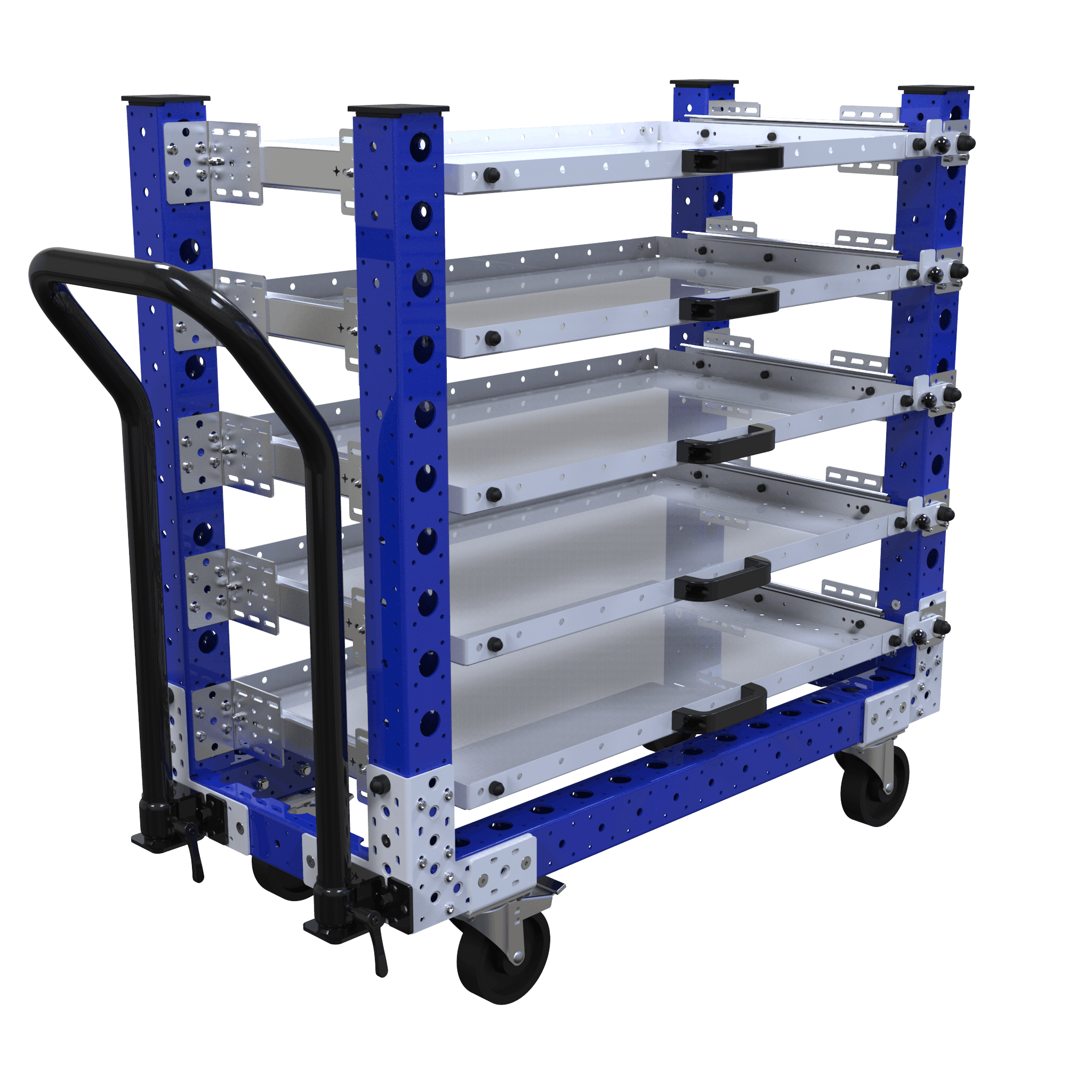 Extendable Shelf Cart 1050 x 490 mm FlexQube
