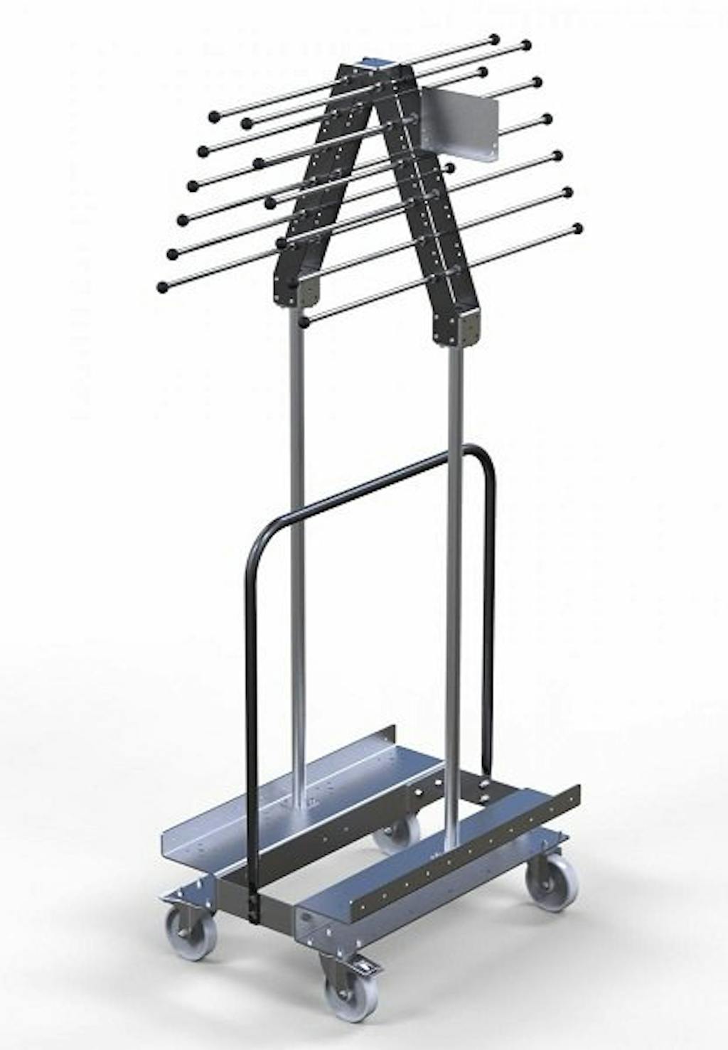 FlexQube kit cart for hanging lightweight materials