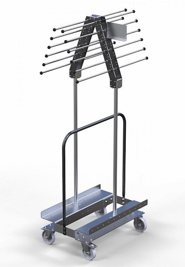 Carrito kit FlexQube para colgar materiales ligeros